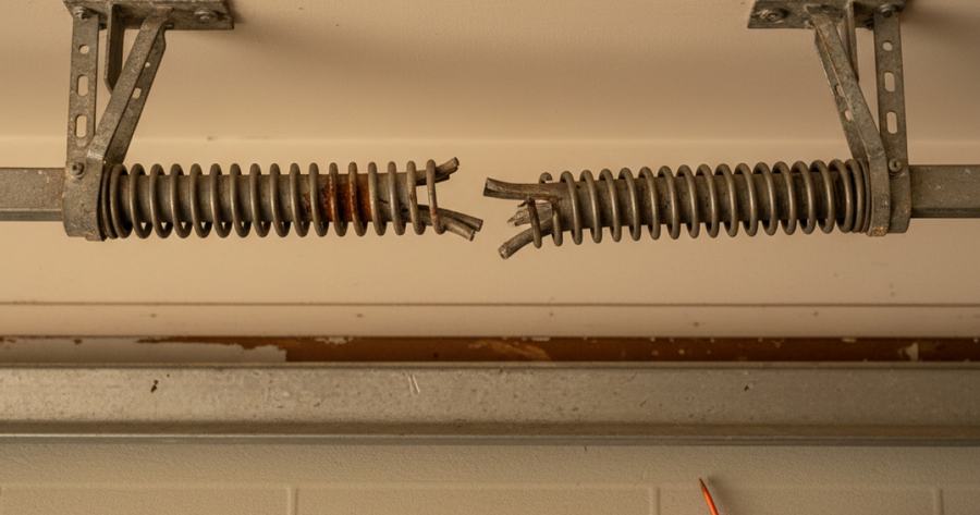 Garage door spring replacement costs $150 to $350 for one, $300 to $700 for a pair in 2026